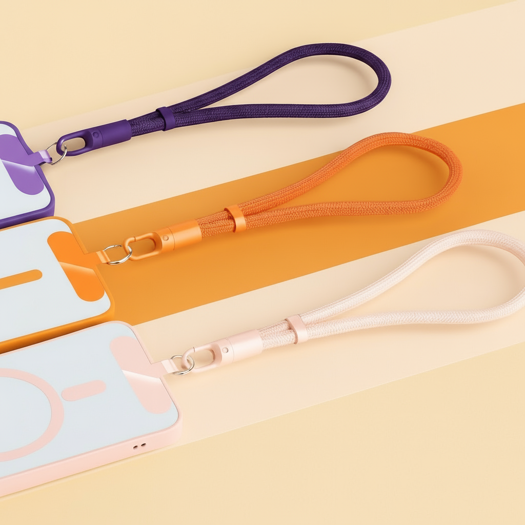 Dragonne de Sécurité pour Smartphone – Lanière Courte Réglable en Polyester Tressé avec Verrouillage Anti-Chute | Mobeez